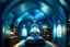 Placeholder: arched ceiling blue fantasy bedroom