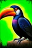 Placeholder: Toucan bird full body, digital art, photo, illustration, digital painting,oil painting, smooth, sharp focus, highly detailed