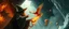 Placeholder: pin hole cam, fire smoke and fog and light rays, phoenix jellyfish octopus space ship bird witch in icy waterfall looks beyond really powerful slapping a bird in the face with fire, fantasy illustration, in the style of Rembrandt
