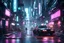 Placeholder: 3d rendered realistic scene cyberpunk street