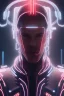 Placeholder: cyberpunk, head, men, portrai, tron