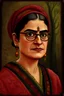 Placeholder: Portrait of Sabeen Habeeb off Coronation Street, in the style of a Frida Kahlo painting.