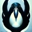 Placeholder: oil on canvas portrait of ORcinus Orca , perfect composition, perfect anatomy, perfect contrast, intrincate detail, with two eyes, only one mouth, intense stare, realistic image, high resolution 8k, by Caravaggio