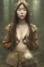 Placeholder: wonderfull japanese woman, big chest, in rain, portrait, viking costume, village, meditation, woods, cyberpunk, 8k quality