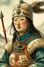 Placeholder: daughter of Genghis Khan. Jochi, the eldest daughter, fearlessly led armies and strategized in epic battles, proving her military mettle.