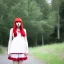 Placeholder: raluca granola, white male, pretty girl face, red haired, skinny, dress like gothic