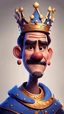 Placeholder: king, stylized pixar