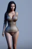 Placeholder: full body, Kim Kardashian, identify face, animal skin clothing , big busty ,8k quality