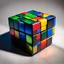 Placeholder: Rubik‘s Cube 3x3 with shadow, light side