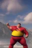 Placeholder: fat superman, ultra realistic, 4k, ultra detail