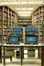 Placeholder: Library, state-of-the-art computers, book search via computers