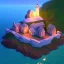 Placeholder: low poly scenery lighthouse by night