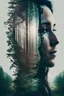 Placeholder: A contemplative, double-exposure portrait of an individual superimposed with an image of a serene forest, seamlessly blending the two images together to create a visual representation of the person's deep connection with nature.