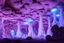 Placeholder: Underground passages, cavern caves tunnels, underdark route, glowing giant mushrooms, stalagmites stalagtites, cold rock surfaces, dark somber environment, soft weak blue lighting, soft weak purple lighting, soft weak green lighting, high definition ultra HD 4k