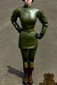 Placeholder: Russian military girls. Steam-punk style face and head with integrated old-fashioned cameras and phone. Army green surfaces body, latex. Perfect body, thick thighs and calves. Asa Akira body. Wide hip, skirt bleats nicely. Partly symmetrical. Straitjacket. Rusty and decayed background. Steam-plunge air-bottles. Euclidean 3D-tiling walls. 5th dimensional surface structures. Oppressive atmosphere