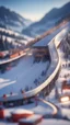 Placeholder: ski jump arena, bokeh like f/0.8, tilt-shift lens 8k, high detail, smooth render, down-light, unreal engine, prize winning