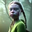 Placeholder:  Greta Thunberg portrait plant girl, fantasy art, octane render, redshift render,ambient lighting