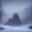 Placeholder: lost, feeling, winter landscape, ice field, crystals, surreal, dreamlike, foggy