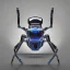 Placeholder: spider robot gadget, silver and blue