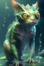 Placeholder: Amphibian humanoid cat fused ,realistic, centered, digital painting, artstation, concept art, Breathtaking, 8k resolution, extremely detailed,3d rendered