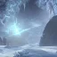 Placeholder: celestial, ice crystals, snow, icicles, reflections