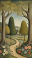 Placeholder: Bosch style , trees and flowers