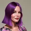 Placeholder: curvy Liv Tyler, in short floral bodycon dress plus size, fuller lips, side bob haircut, purple hair, crying, on expensive sofa, side profile, beautiful, vibrant, 8k