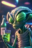 Placeholder: Drunk alien , artstation, HD, octane render, 8k resolution