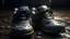 Placeholder: Fotorealtà delle splendide scarpe da RUNNING IN OF ROAD a forma di ARMADILLO di lee jeffries, 8k, dettagli elevati, rendering fluido, unreal engine 5, cinema 4d, HDR, effetto LUCIDO, colori BRILLANTI