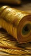 Placeholder: Unrolled golden thread