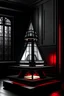 Placeholder: gaming table lamp inspired by palace, modern design,