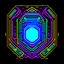 Placeholder: cyberpunk retro futuristic police simbol for comics