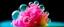 Placeholder: Cotton Candy, Bubbles, focus on max 20 bubble, close up, volume, burst, splash color, big drops of paint splash, sharp, add financial assets, fashion items,