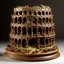 Placeholder: A bronze coliseum made out of clay designed in African pottery painted by Albrecht Durer