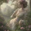 Placeholder: a lady in a garden, perfect hands, highly detailed, artstation, concept art, sharp focus, illustration, incredibly symmetrical, incredibly detailed, award winning