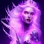 Placeholder: Ice crystal black queen full image neon light