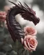 Placeholder: Photoreal gorgeous dragon-shaped rose by lee jeffries, in the style of fantasy movies, photorealistic, shot on Hasselblad h6d-400c, zeiss prime lens, bokeh like f/0.8, tilt-shift lens 8k, high detail, smooth render, unreal engine 5, cinema 4d, HDR, dust effect, vivid colors