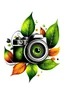 Placeholder: Style: illustration CAMERA WHTE BEST NATUR Text: "ZOOM-NATURE" no background)