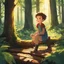 Placeholder: Adam, filled with childlike wonder, gazes at the towering trees and the sunlight filtering through the foliage. Eve, with her playful grin and curious eyes, suggests a game to pass the time. They settle on a fallen log, transforming it into their makeshift chessboard. The pieces, carefully crafted from twigs and leaves, come to life as they engage in a strategic dance.The forest becomes their enchanted playground, where they explore the intricacies of love, knowledge, and the mysteries of their