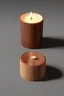 Placeholder: wood wick candle