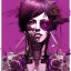 Placeholder: beautiful punk girl, hyper detailed, intricately detailed, illustration by <kilian eng> <Yoji Shinkawa>, purple tones,