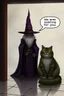 Placeholder: Wizard,snakebat and fat cat, add some fucking realism with no mutants, and a foggy background, and shiny tiled floor, and speechbubble saying "We are looking for you."