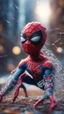 Placeholder: ninja spider man gremlin alien pimp caught frozen in net, bokeh like f/0.8, tilt-shift lens 8k, high detail, smooth render, down-light, unreal engine, prize winning