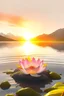 Placeholder: Water, air, little light fire on earth, Real swiss mountain, ocean landscape, heart nice lotus flour, Joy happiness, hyper real, sunrise, star, light color