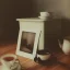 Placeholder: moody polaroid of bedside table with teacup