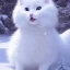 Placeholder: smooth hyper realistic, beautiful Japanese snow flower in crown, pale colors, dark cosmos background, cat еye, extremely sharp detail, finely tuned detail, ultra high definition, 8 k, unreal engine 5, ultra sharp focus, accurate sword wings, positive smile, lot of details, fit within portrait, Ambiance winter, perfect composition, perfect hair, perfect hands, finger up gestures