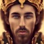 Placeholder: portrait photography of king of babylon , 8K, Portrait of a man, close-up face, anatomically perfect face, a sunny atmosphere, clean face