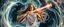 Placeholder: quantum vuvuzela greek god gandalf as a young woman floating transparent shiny slug notes in the weirder universe swirling sacred geometry