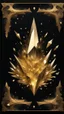 Placeholder: Generate a Movie Poster: "Cursed Golden Crystals" On Royal Black Velvet Background.