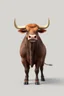 Placeholder: hi poly Stampeding Bull T pose just the character and simple background